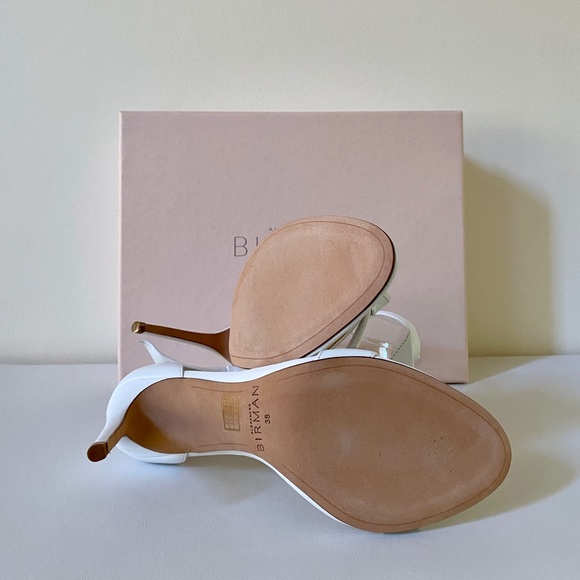 Alexandre Birman White Leather Clarita 100 Sandals New In Box  US8 / IT38 - Picture 15 of 16